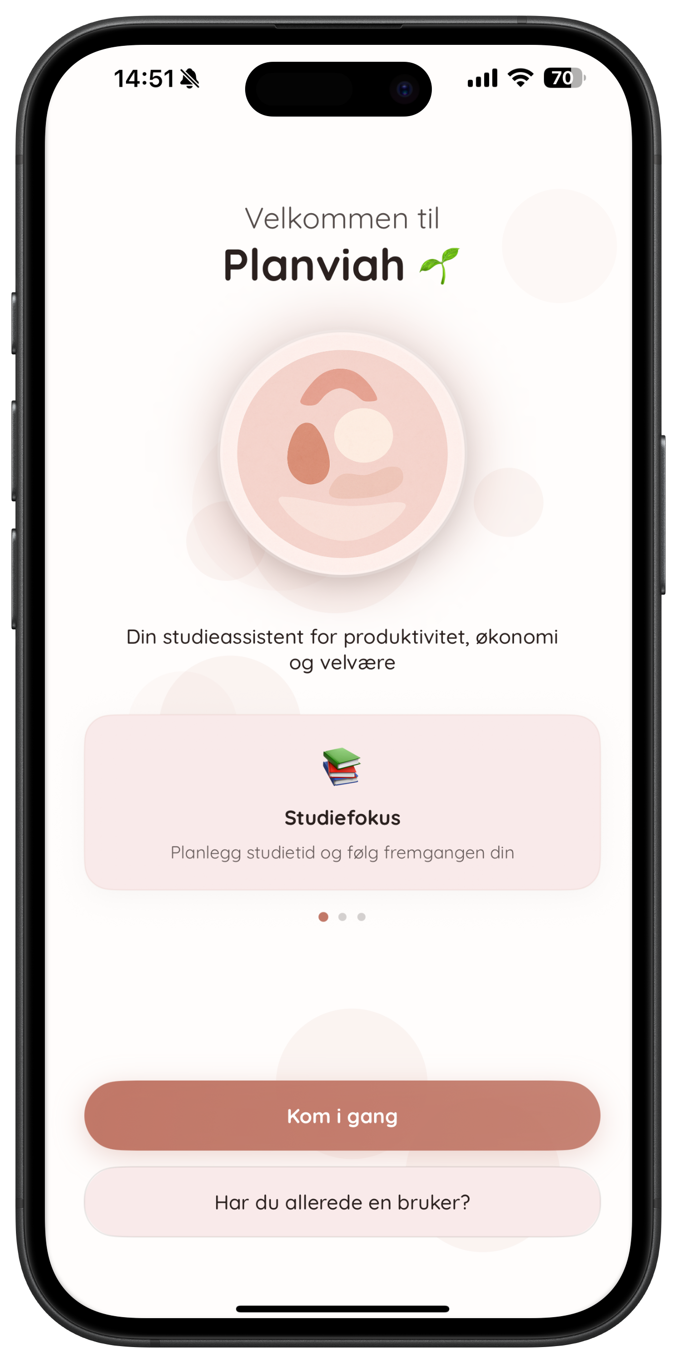 Planviah velkomstskjerm